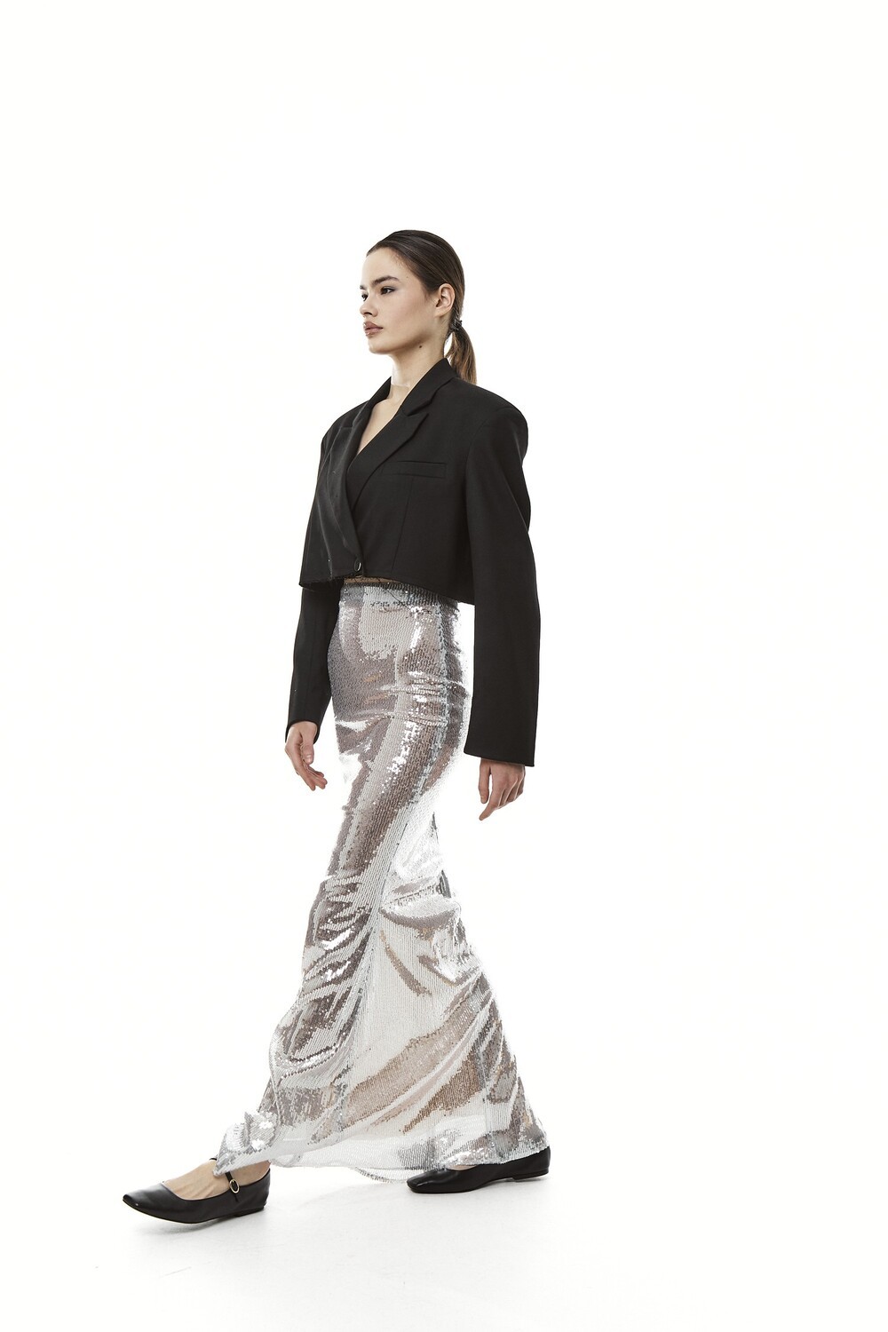 Fish skirt with sequins